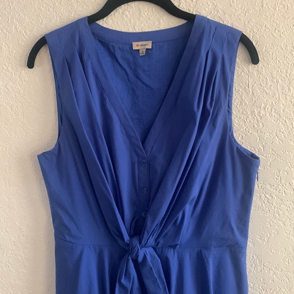 CREMIEUX knot front dress. NWOT Excellent condition. No flaws, never worn. - Picture 3 of 6
